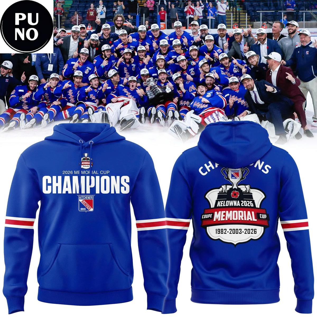 Kitchener Rangers 2026 Memorial Cup Champions Hoodie T-Shirt