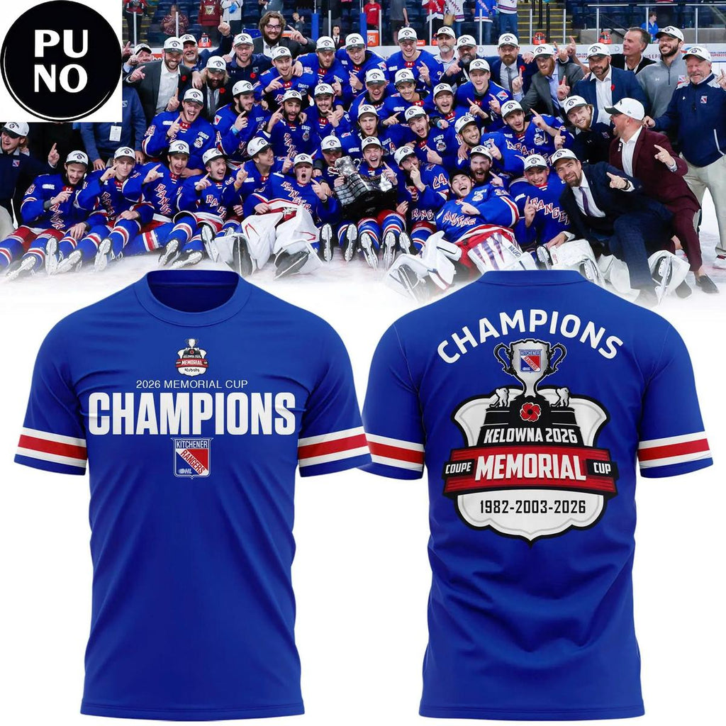 Kitchener Rangers 2026 Memorial Cup Champions Hoodie T-Shirt