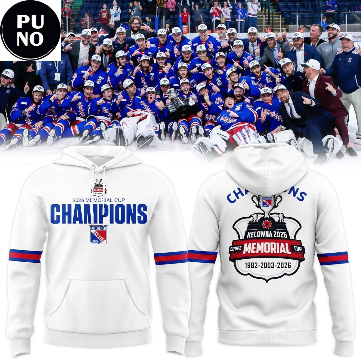 Kitchener Rangers 2026 Memorial Cup Champions Hoodie T-Shirt