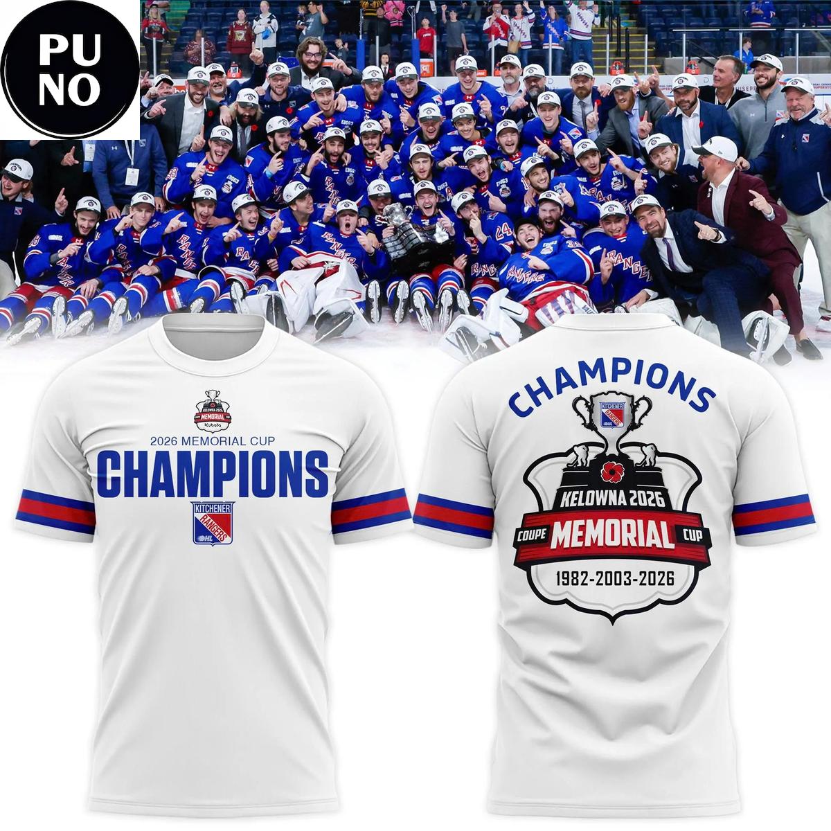Kitchener Rangers 2026 Memorial Cup Champions Hoodie T-Shirt