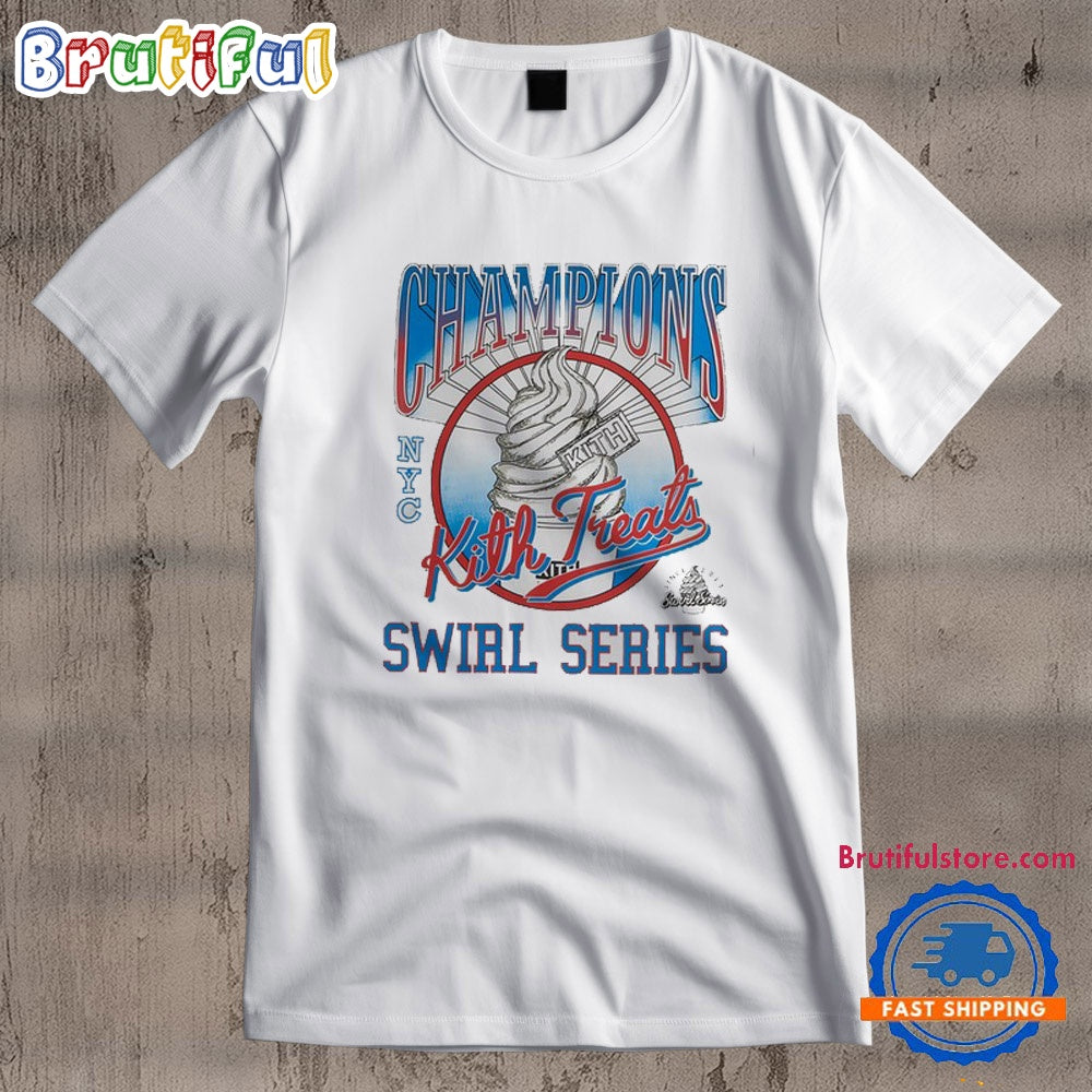 Kith Treats Champions Swirl Series 2024 T Shirt