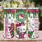 Kittymas Coffee Hello Kitty Tumbler 3D Dripping Starbucks Tumblers