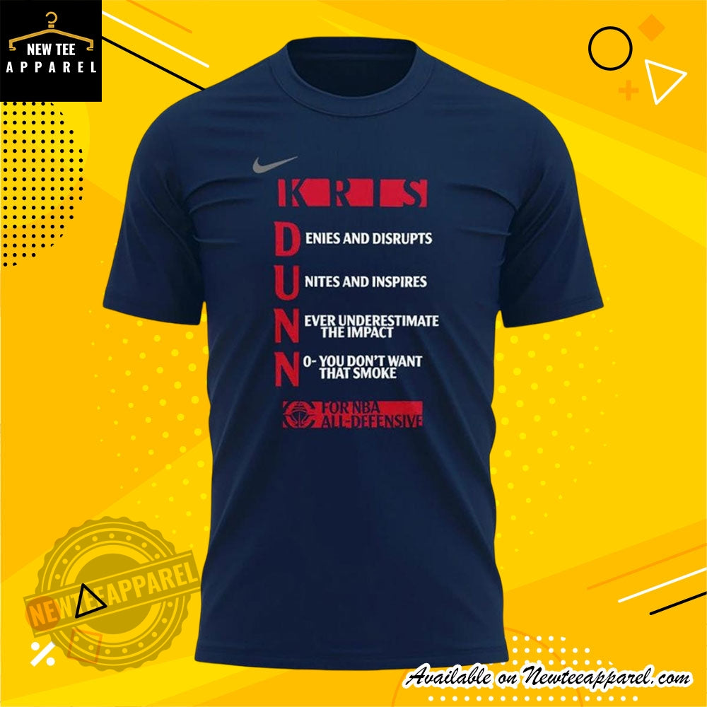 Kris Dunn Nba All Defensive Shirt