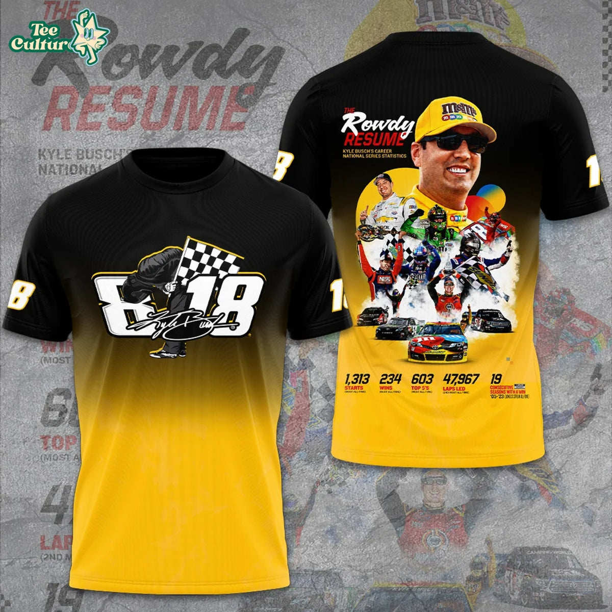 Kyle Busch Day 8.18 Limited Edition Shirt – Remembering Celebrate Racing Fan Tribute T-Shirt