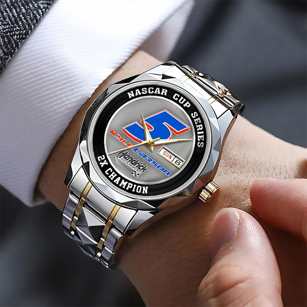 Kyle Larson 2025 NASCAR Cup Series Champion Alloy Luxury Quartz Watch - MAITM13719