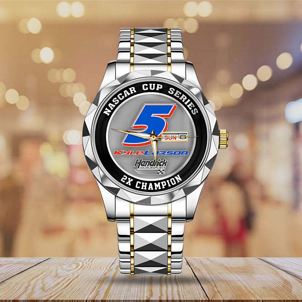 Kyle Larson 2025 NASCAR Cup Series Champion Alloy Luxury Quartz Watch - MAITM13719