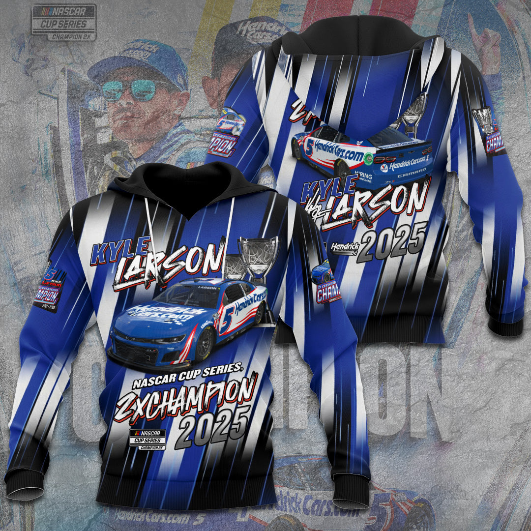 Kyle Larson 2025 NASCAR Cup Series Champion 3D Apparel – TANTN18296