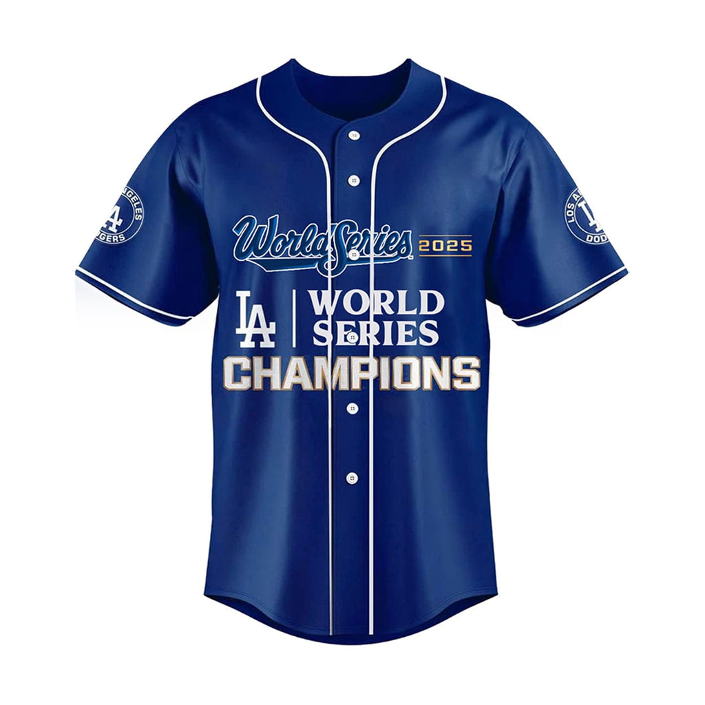 LA Dodgers 2025 World Series Champions Baseball Jersey