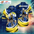 LA Rams Horror Movie Characters NFL Hawaiian Aloha Shirt