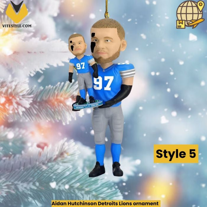 Aidan Hutchinson Detroits Lions ornament