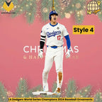 LA Dodgers World Series Champions 2024 Baseball Ornaments for sales