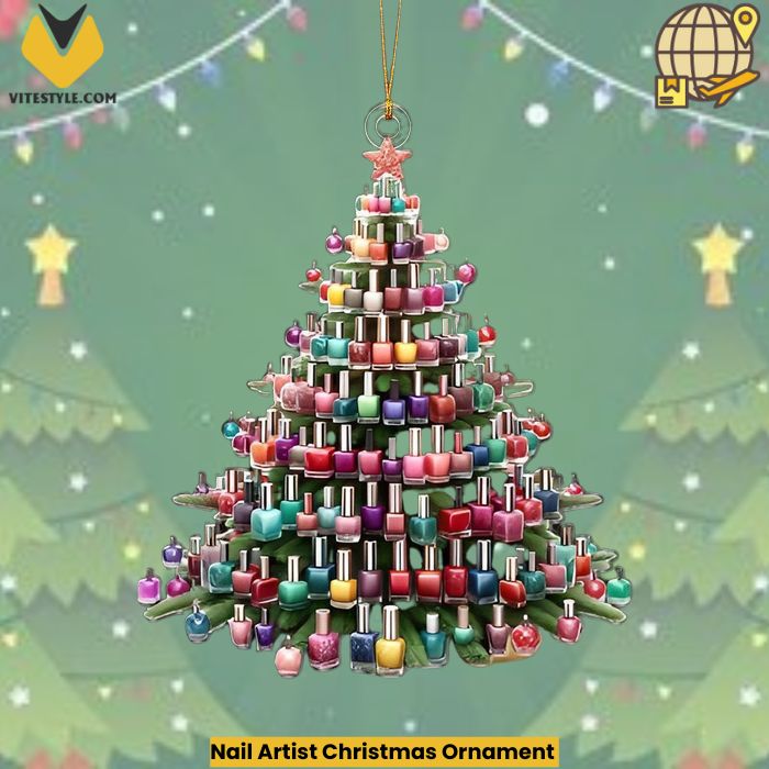 Nail Artist Christmas Ornament