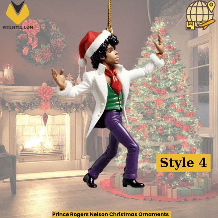 Prince Rogers Nelson Christmas Ornaments
