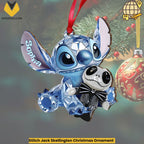 Stitch Jack Skellington Christmas Ornament