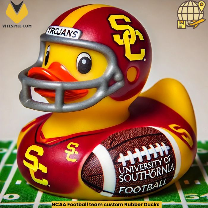NCAA Football team custom Rubber Ducks Ornament