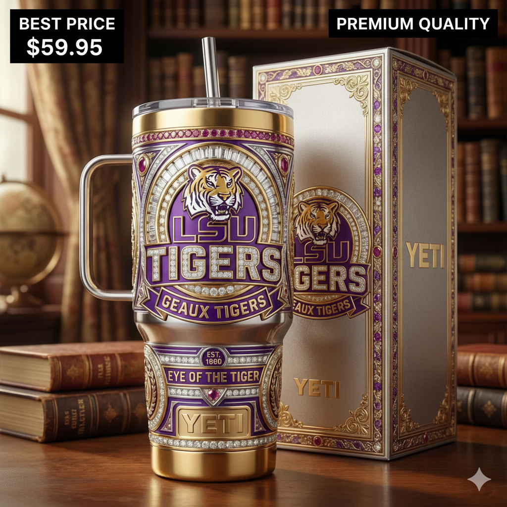 LSU Tigers YETI Tumbler with Handle
