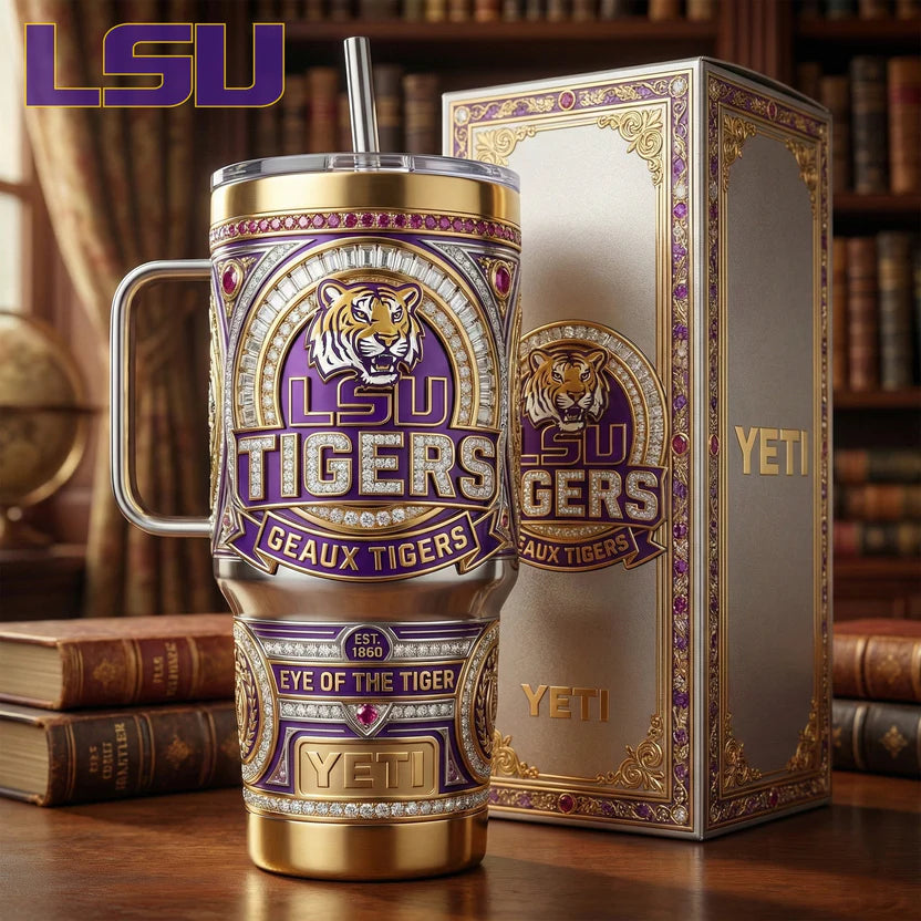 LSU Tigers YETI Tumbler with Handle