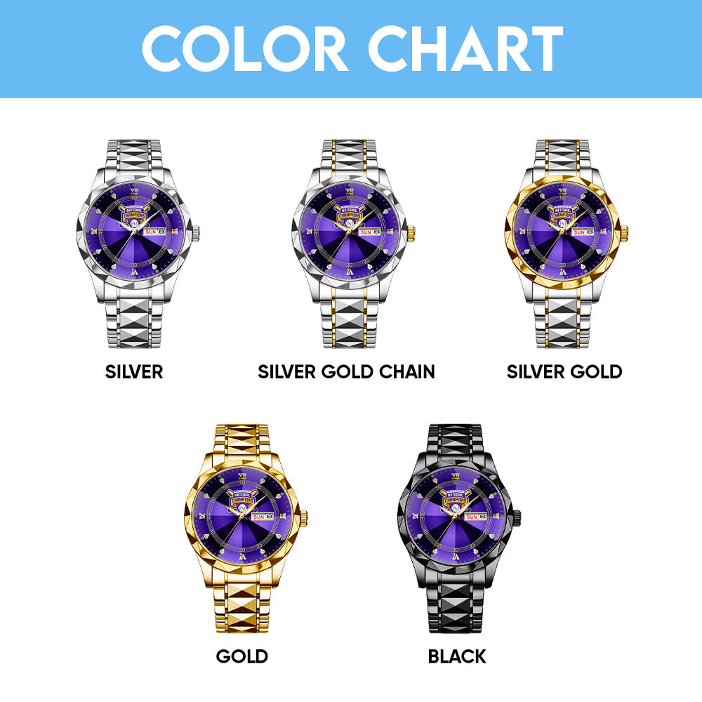 LSU Tigers Baseball Alloy Luxury Quartz Watch - GNE 3831