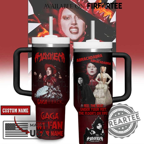 Lady Gaga Mayhem Tumbler Custom Fan Edition Travel Cup With Handle