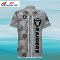 Las Vegas Raiders Aloha Shirt Vintage Wheel Pattern