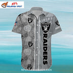 Las Vegas Raiders Aloha Shirt Vintage Wheel Pattern