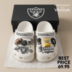 Las Vegas Raiders Crocs Charms
