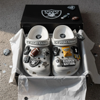 Las Vegas Raiders Crocs Charms