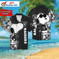 Las Vegas Raiders Custom Name Snoopy Aloha Shirt