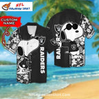 Las Vegas Raiders Custom Name Snoopy Aloha Shirt