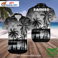 Las Vegas Raiders Palm Tree Beach Aloha Shirt