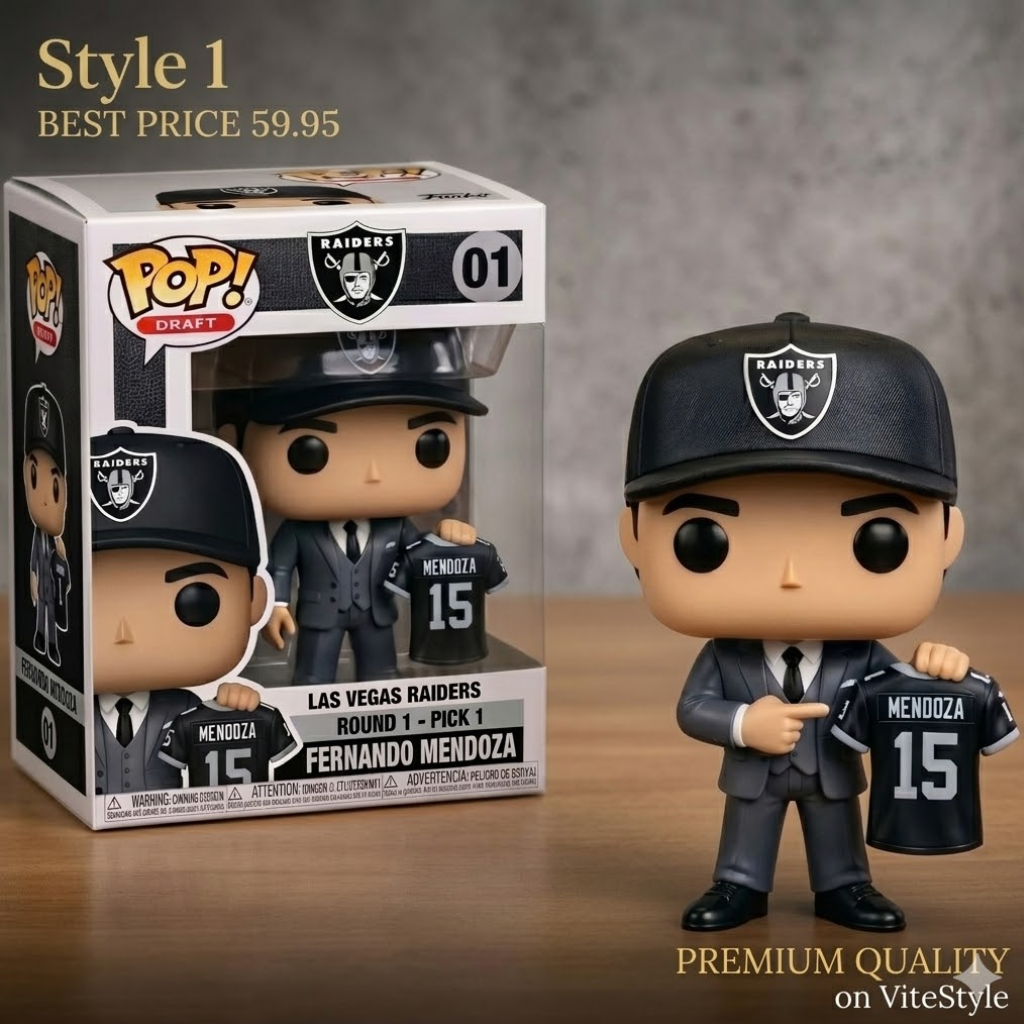 Las Vegas Raiders Round 1 Pick 1 Fernando Mendoza Pop Vinyl