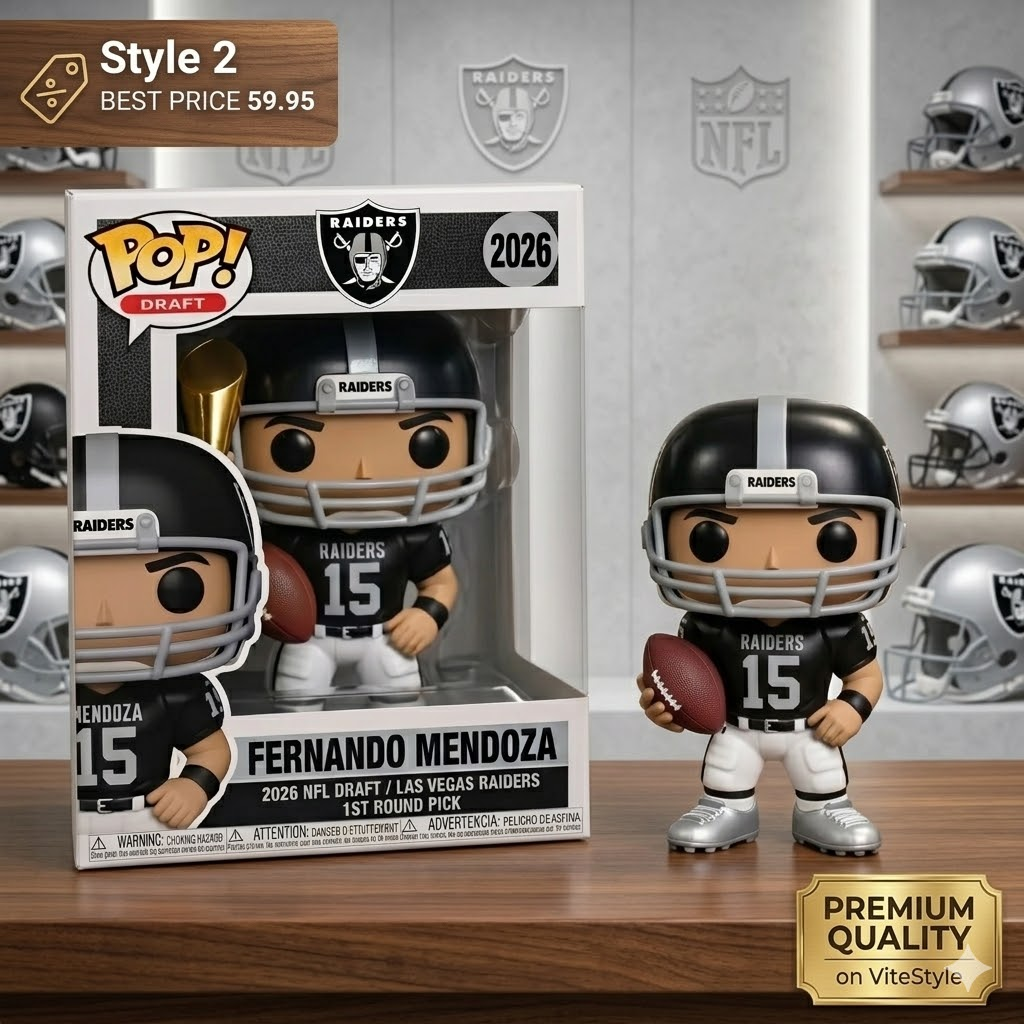 Las Vegas Raiders Round 1 Pick 1 Fernando Mendoza Pop Vinyl