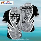 Las Vegas Raiders Shield Camo Pattern Hawaiian Shirt