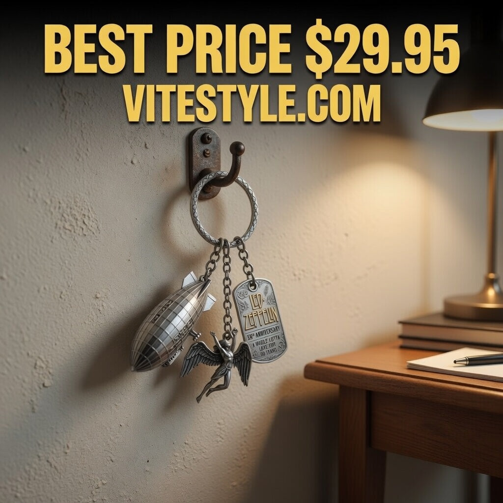 Led Zeppelin 58th Anniversary Commemorative Keychain