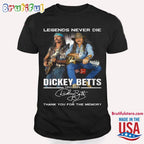 Legends Never Die Dickey Betts T Shirt, Dickey Betts Thank You For The Memory Shirt