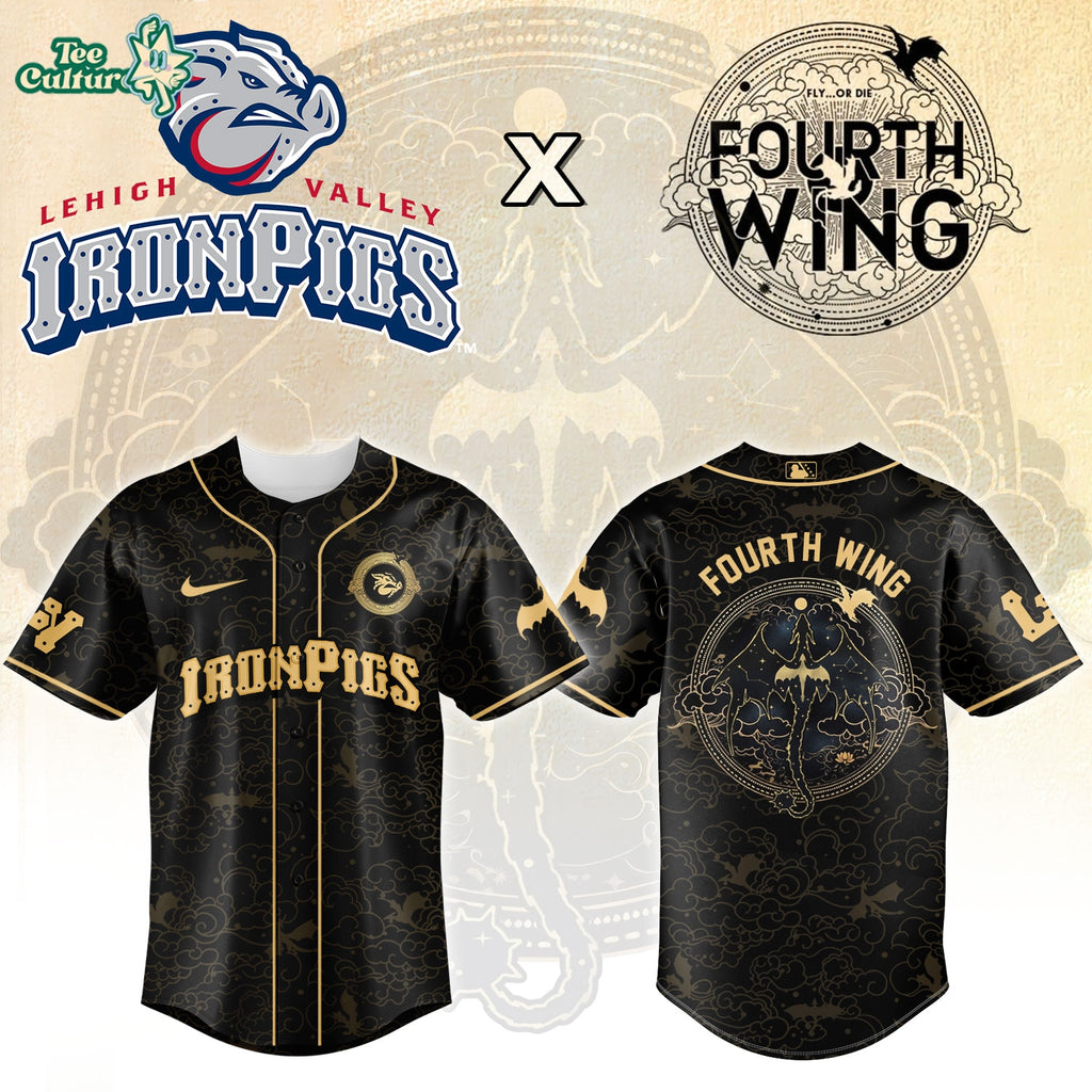 Lehigh Valley Ironpigs X Fourth Wing X Fourth Wing Limited Baseball Jersey