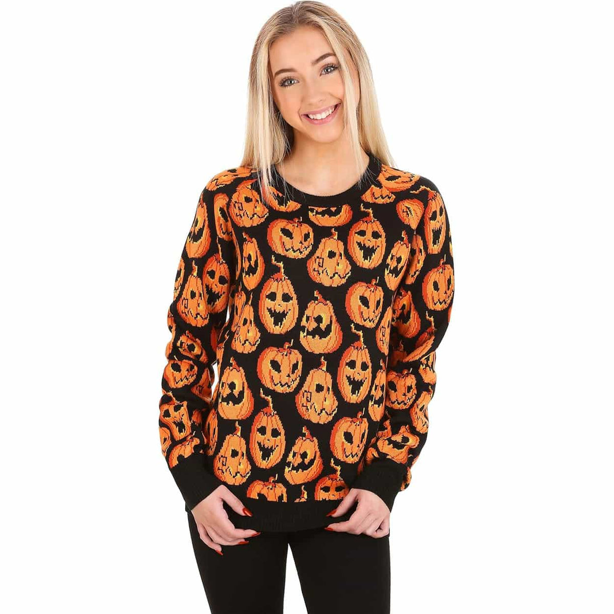Leo Stark Pumpkin Frenzy Halloween Sweater