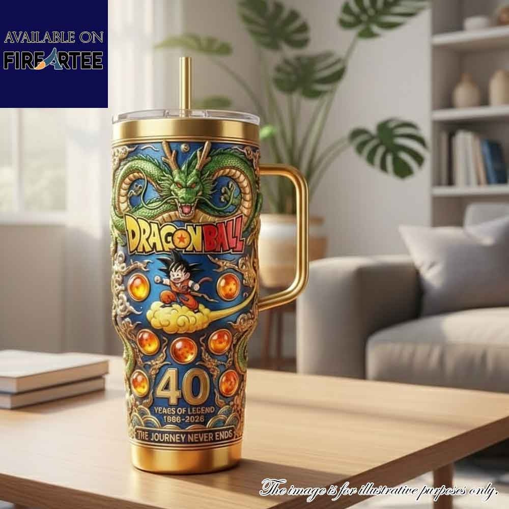 Limited Edition Dragon Ball 40 Years Of Legend Tumbler