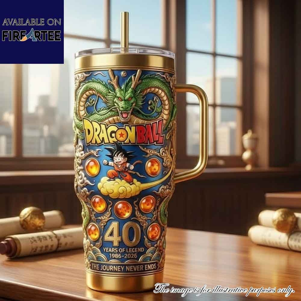 Limited Edition Dragon Ball 40 Years Of Legend Tumbler