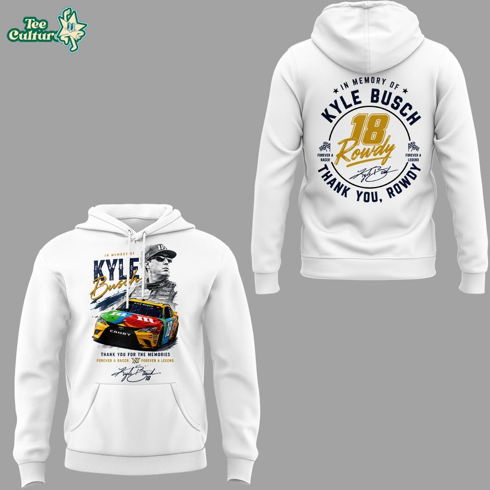 Limited Edition Kyle Busch Rowdy Forever Racing Tribute Hoodie V2
