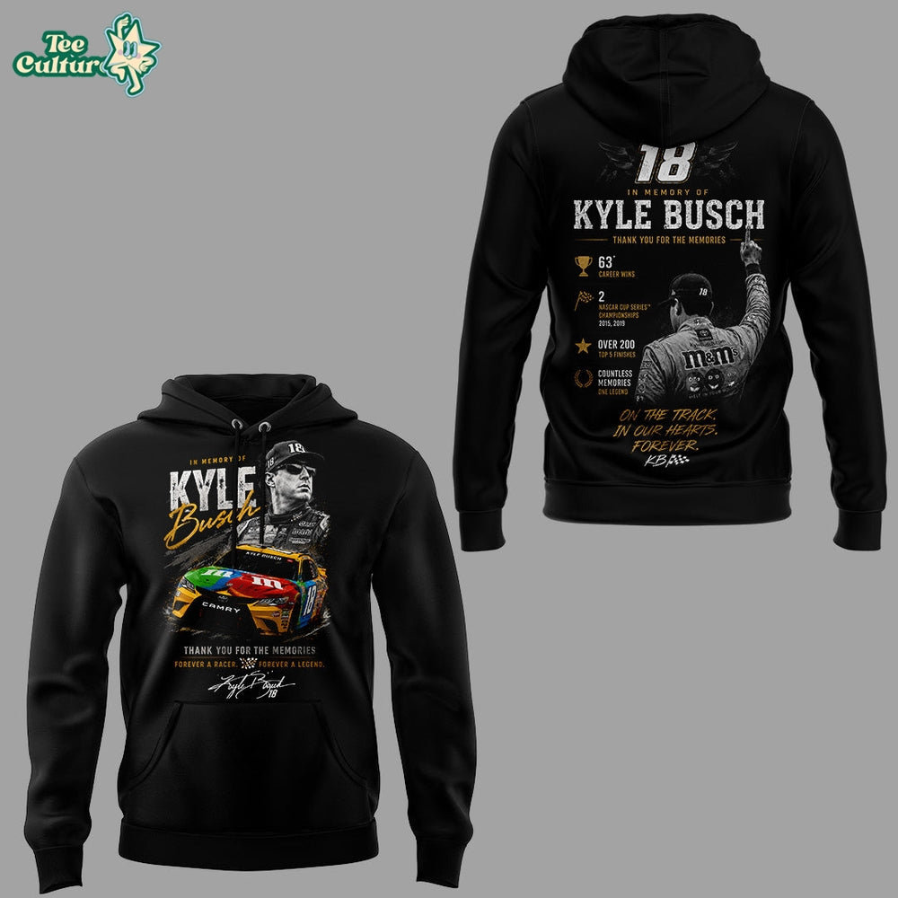 Limited Edition Kyle Busch Rowdy Forever Racing Tribute Hoodie V3