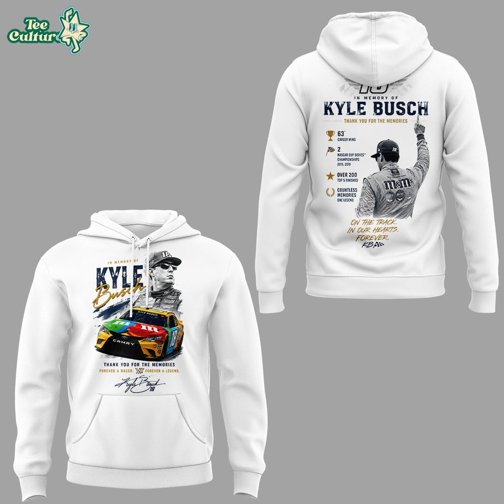 Limited Edition Kyle Busch Rowdy Forever Racing Tribute Hoodie V4