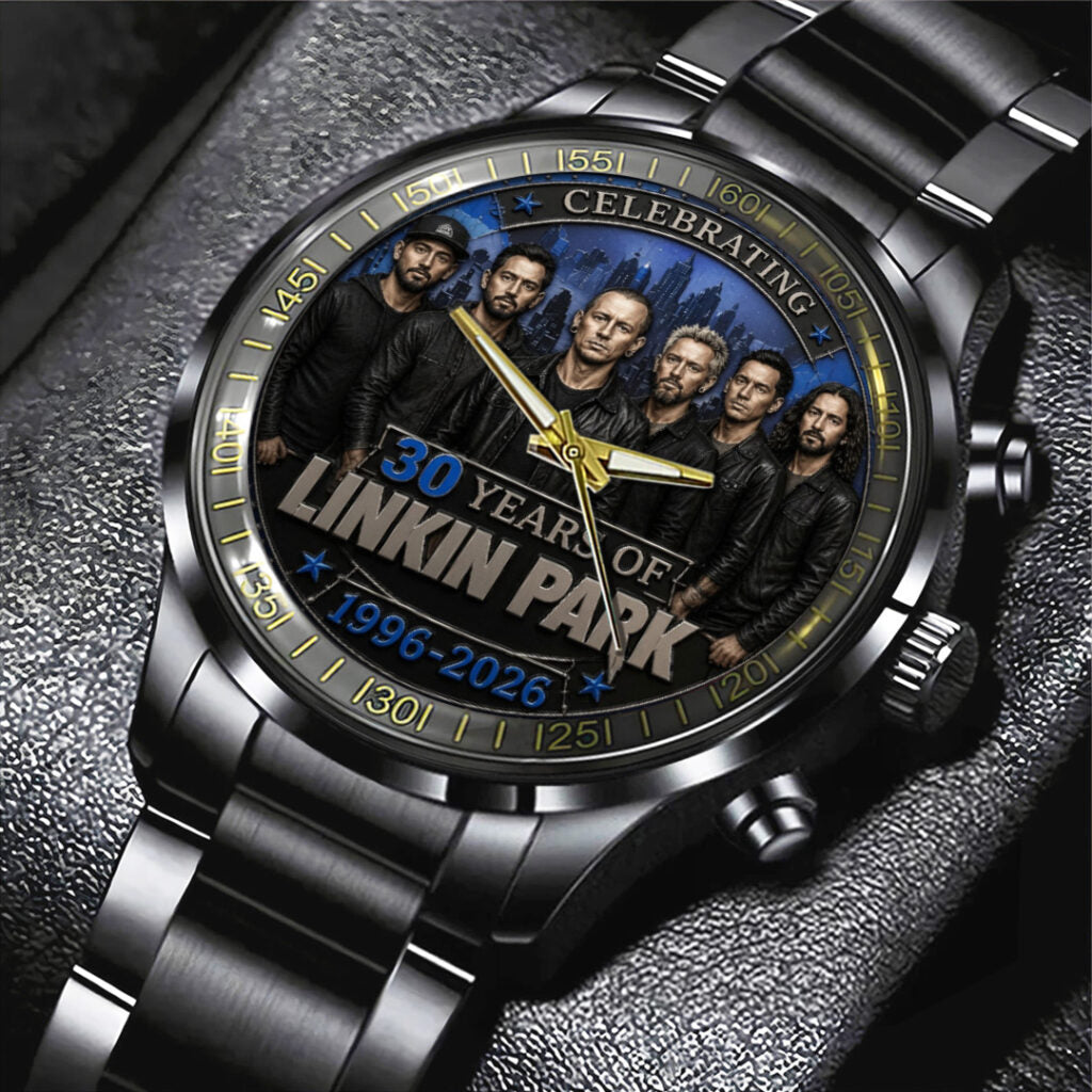 Linkin Park 30th Anniversary Black Stainless Steel Watch - TANTN24657