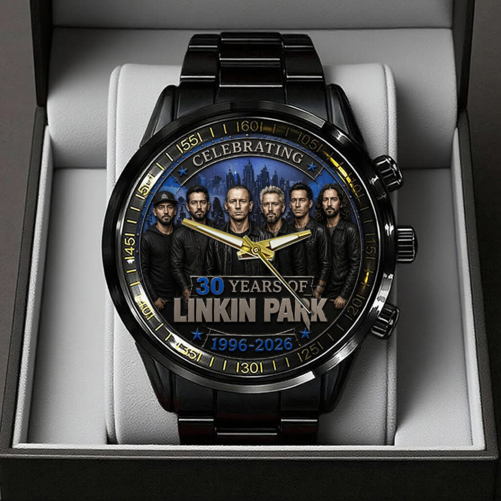 Linkin Park 30th Anniversary Black Stainless Steel Watch - TANTN24657