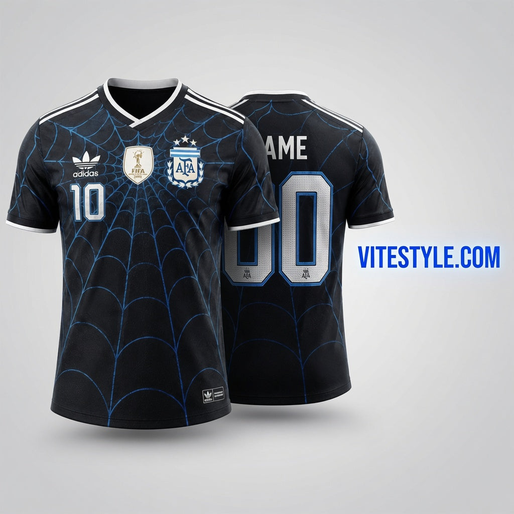 Lionel Messi Spider Man Custom Name Number Shirt