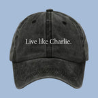 Live Like Charlie Red Hat