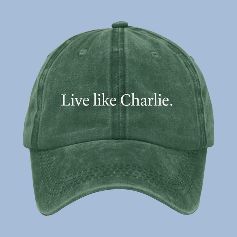 Live Like Charlie Red Hat