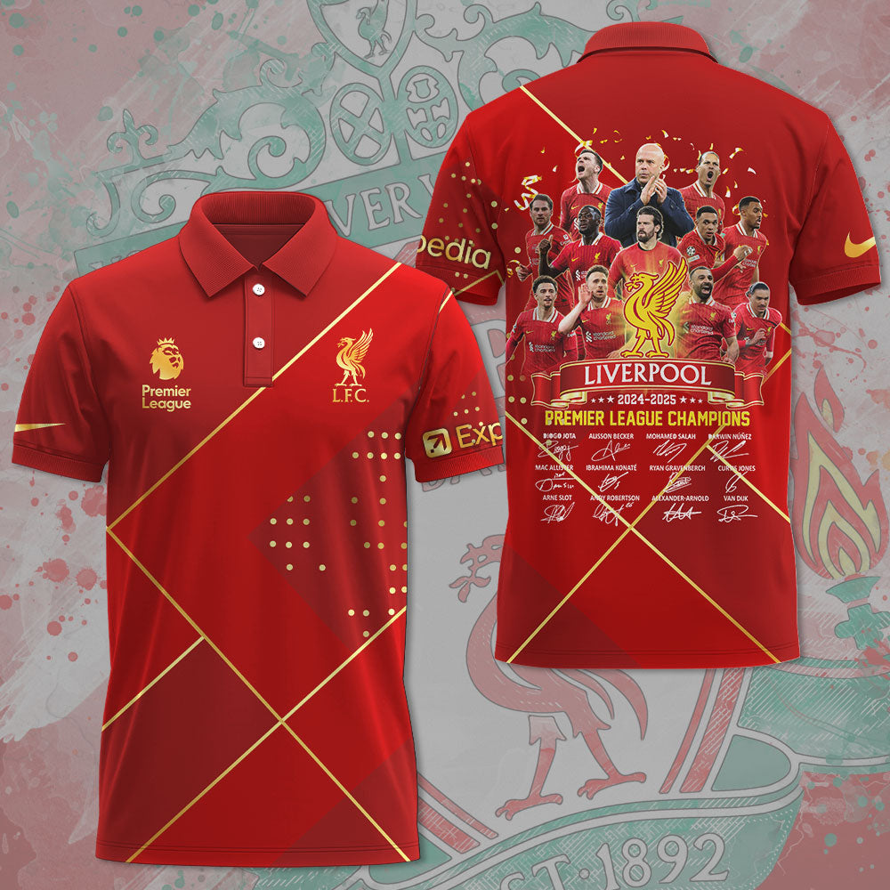 Liverpool FC 2024/25 Premier League Champions 3D Apparel – MAITM 10773