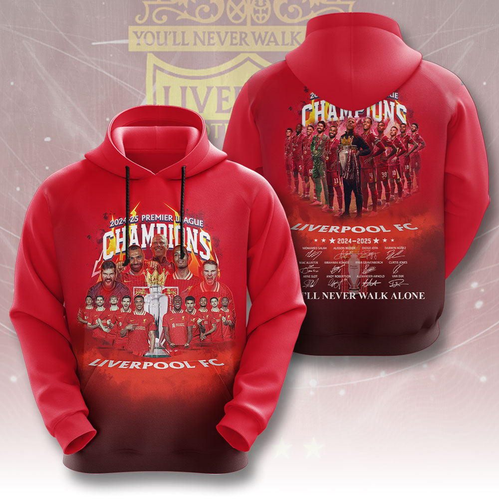 Liverpool FC 2024/25 Premier League Champions 3D Apparel – GNE 3290