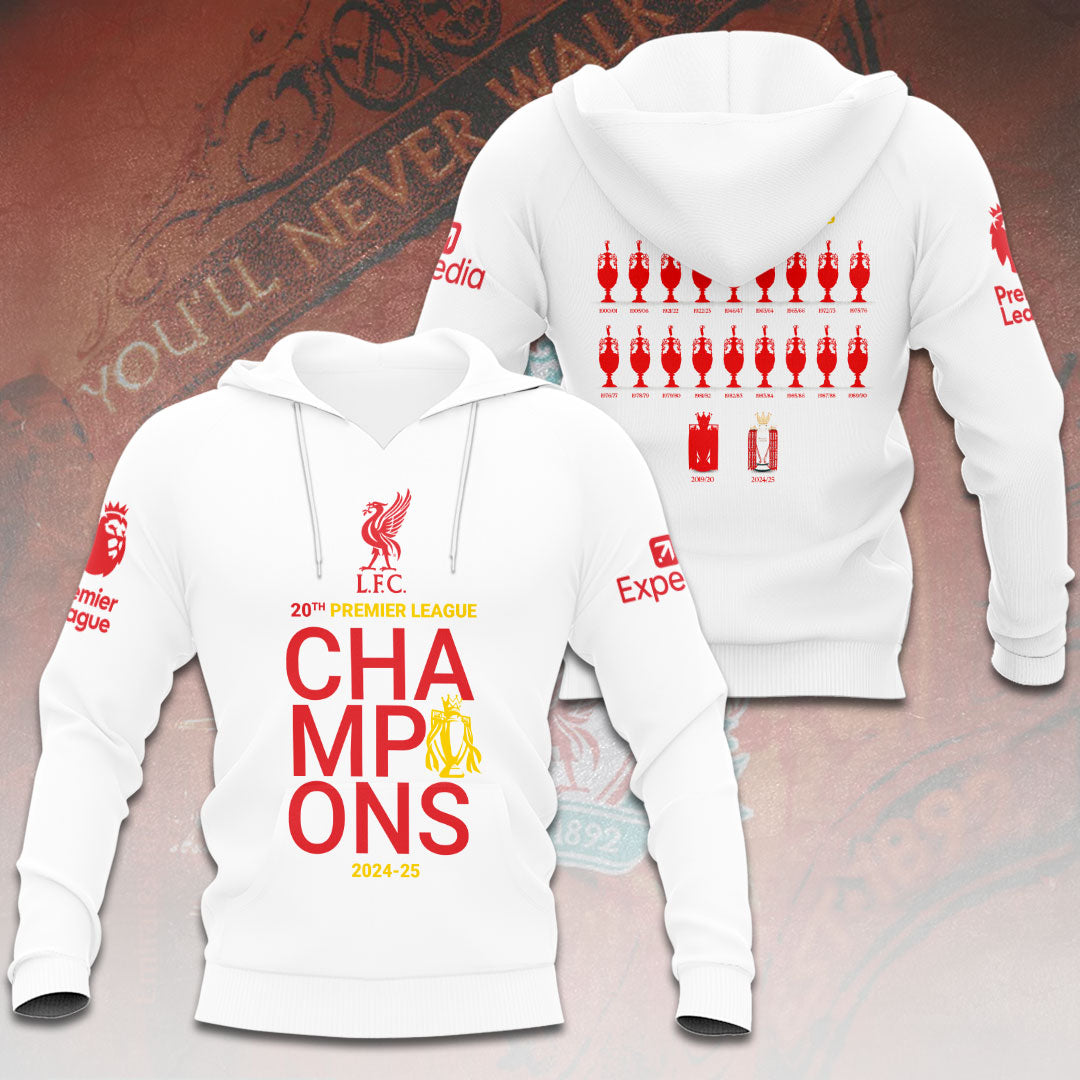 Liverpool FC 2024/25 Premier League Champions 3D Apparel – HOATT 10135
